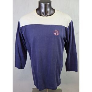 Vintage Polo Ralph Lauren Long Sleeve Crewneck T Shirt XL Made in USA Distressed